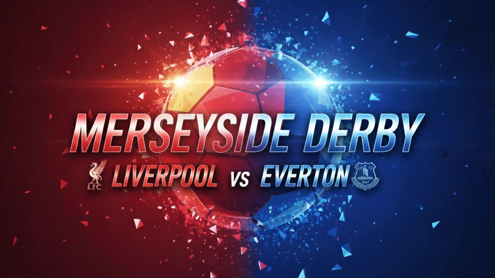 Liverpool vs Everton. Grafika matchDay